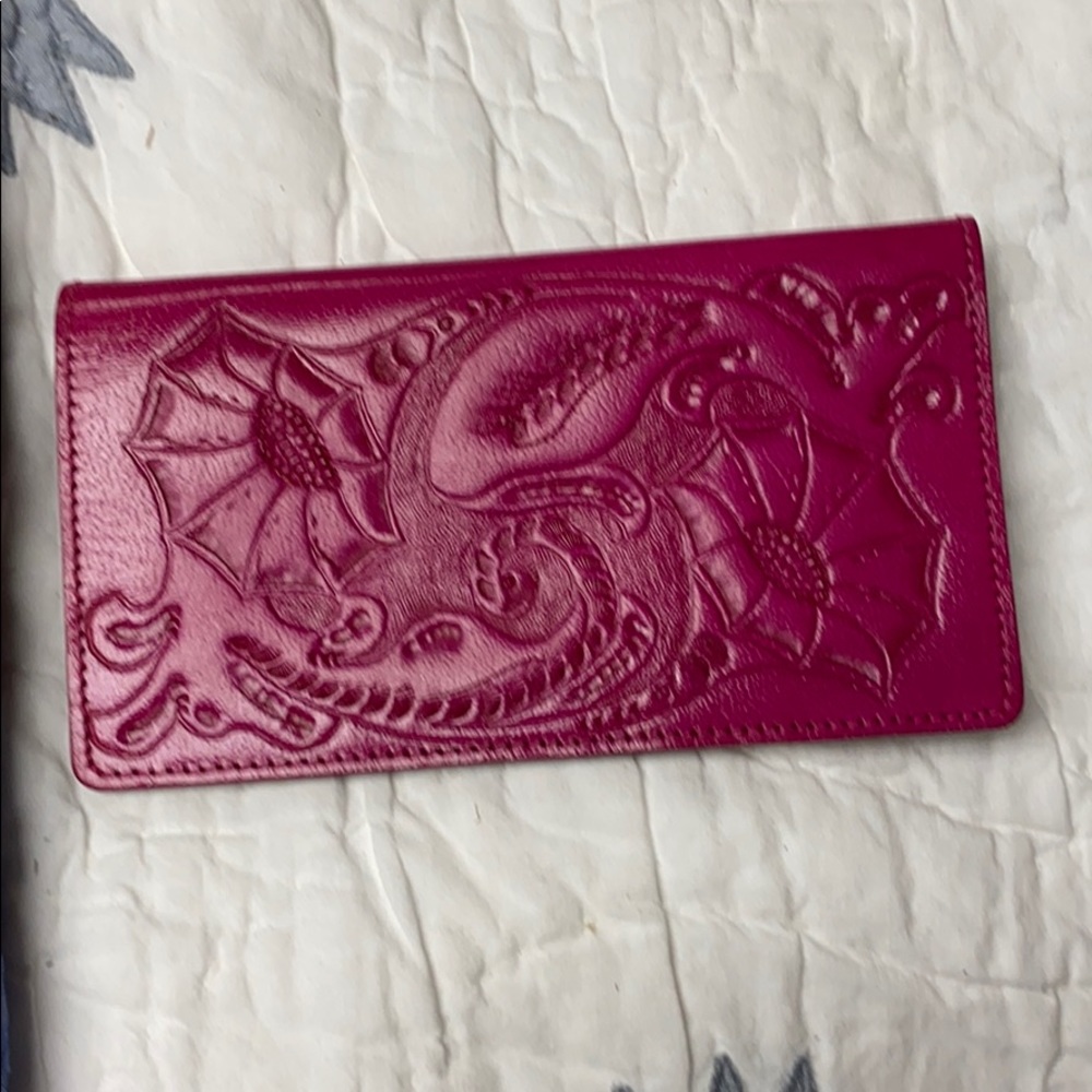 Check book cover with card slots